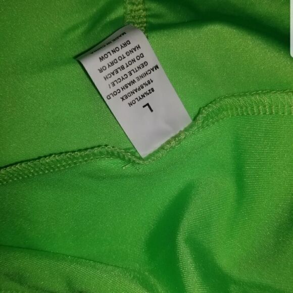 Neon Pink Let's Get Physical 80s Workout Leotard L MIAIULIA - Picture 10 of 10